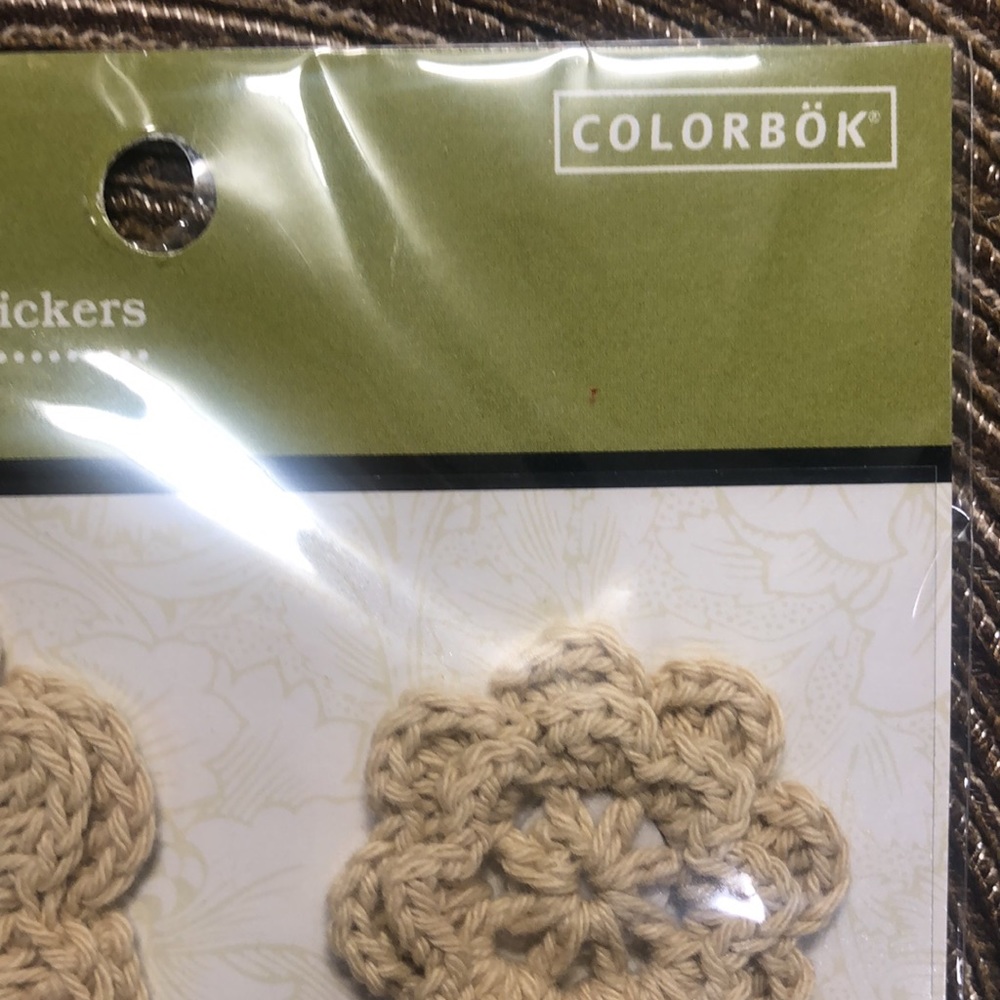 Colorbok Crocheted Flower Stickers - Picture 2 of 6